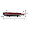 Chris Craft Triple Cockpit Speed Boat Model Runabout