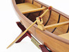 Rushton Indian Girl Canoe Model Handcrafted Wooden Boat