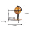 Old World Globe Hidden Home Bar Trolley