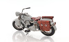 1939 Harley Davidson Grey Motorcycle Metal Model