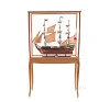 Large Display Case Tall Ship Boat Sailboat Model
