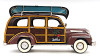 1947 Chevrolet Suburban Woody Metal Car Model