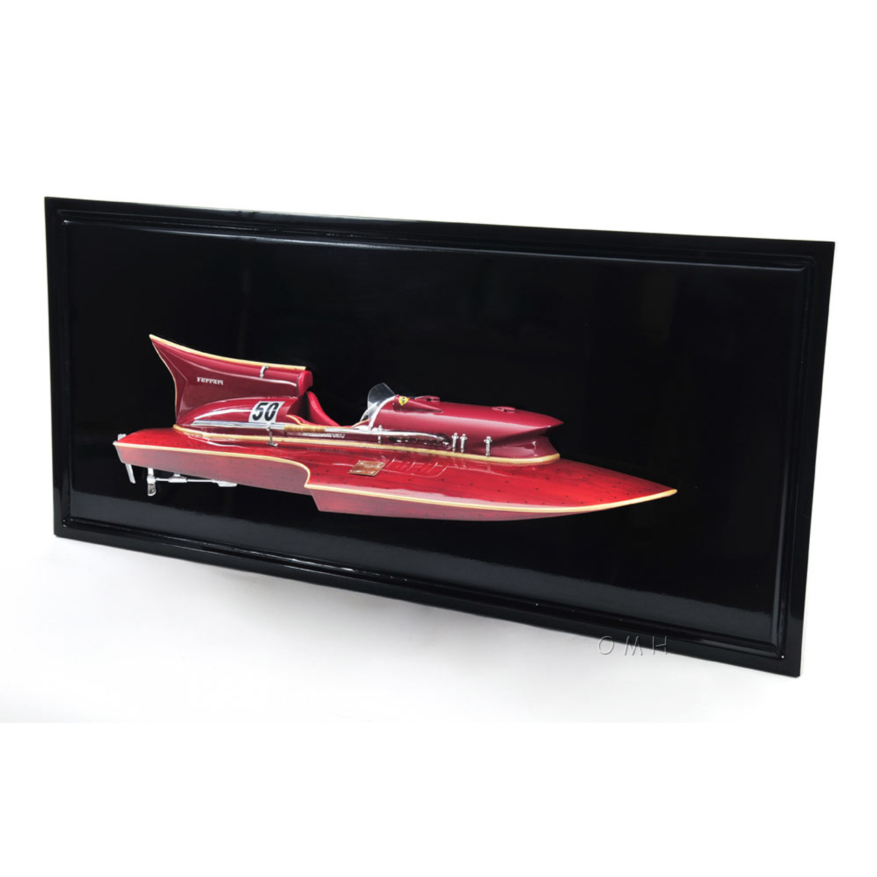 Arno Ferrari Hydroplane Half Hull Model Speed Boat