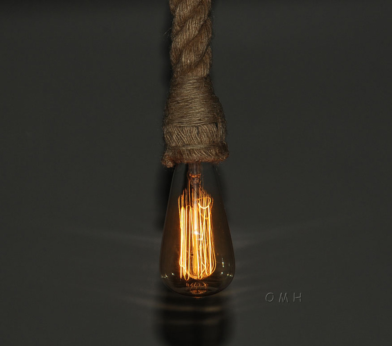 Nautical Rope Pendant Hanging Lamp Ceiling Fixture Light ...