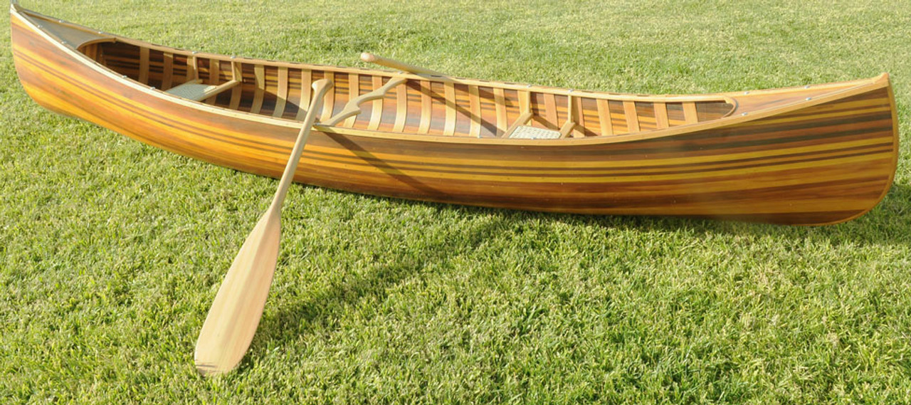 Cedar Strip Built Canoe Matte Finish Woodenboat USA