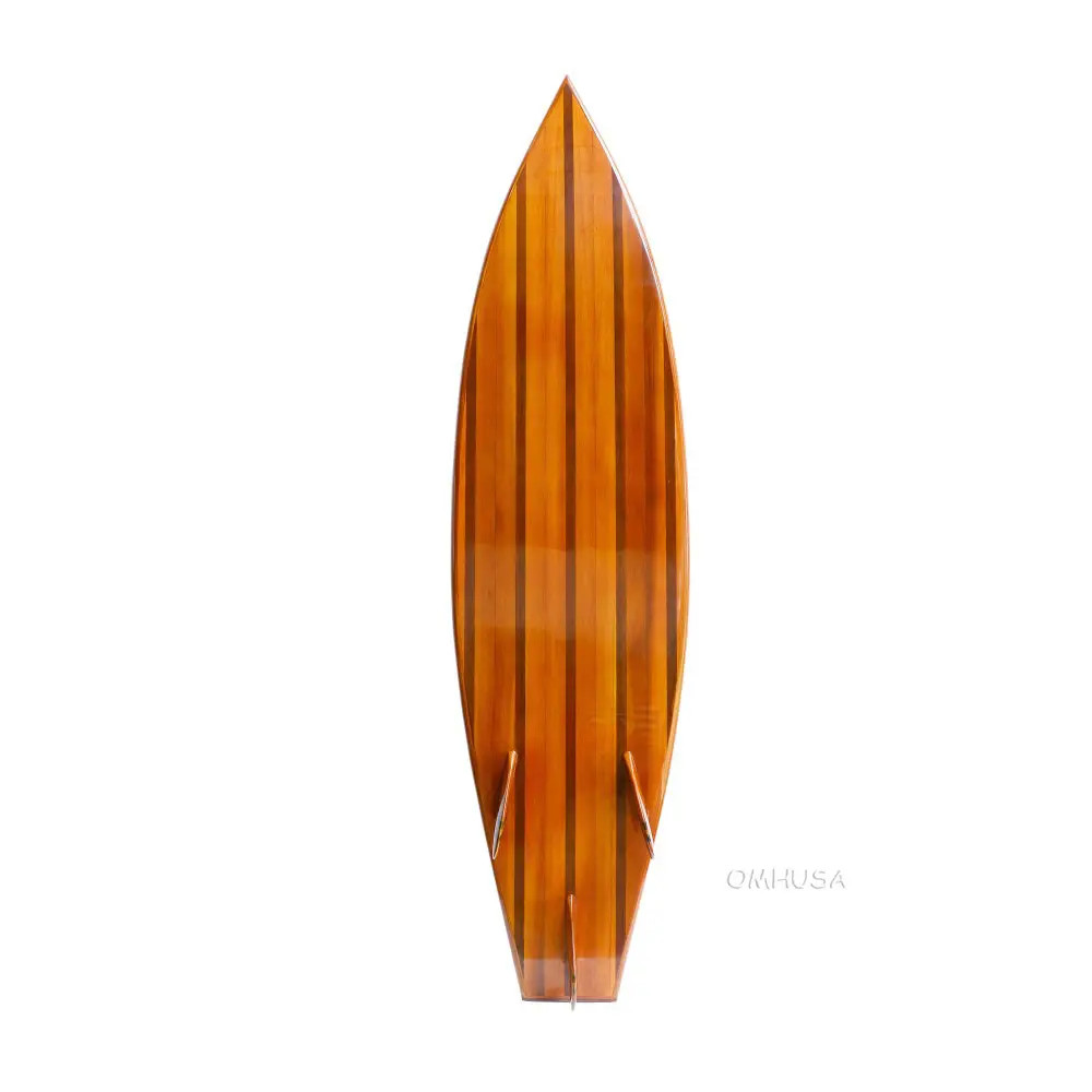 Cedar Wooden Surfboard 6'3 Shortboard Hollow Epoxy Fiberglass Tri
