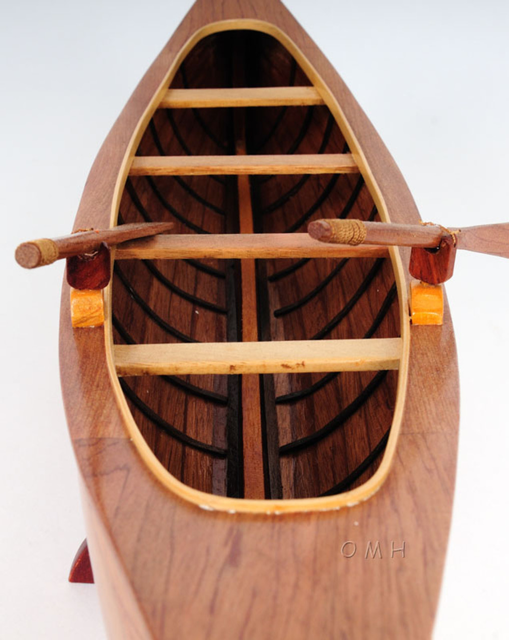 Canadian Peterborough Canoe Wooden Model Built Boat