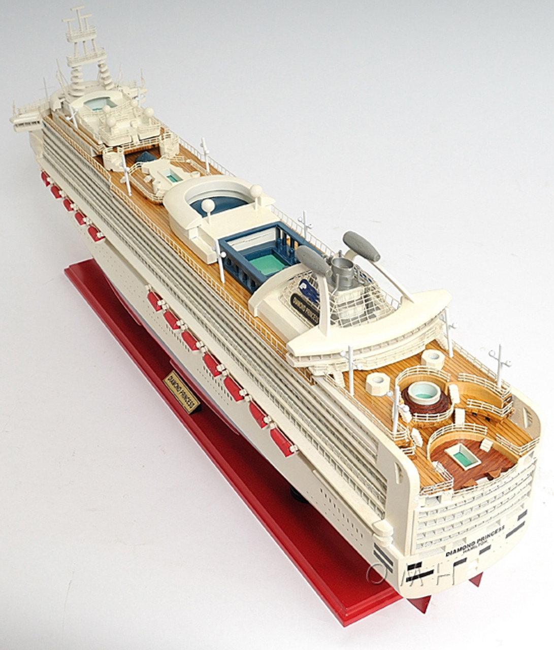 Diamond Princess Cruise Ship Wooden Model
