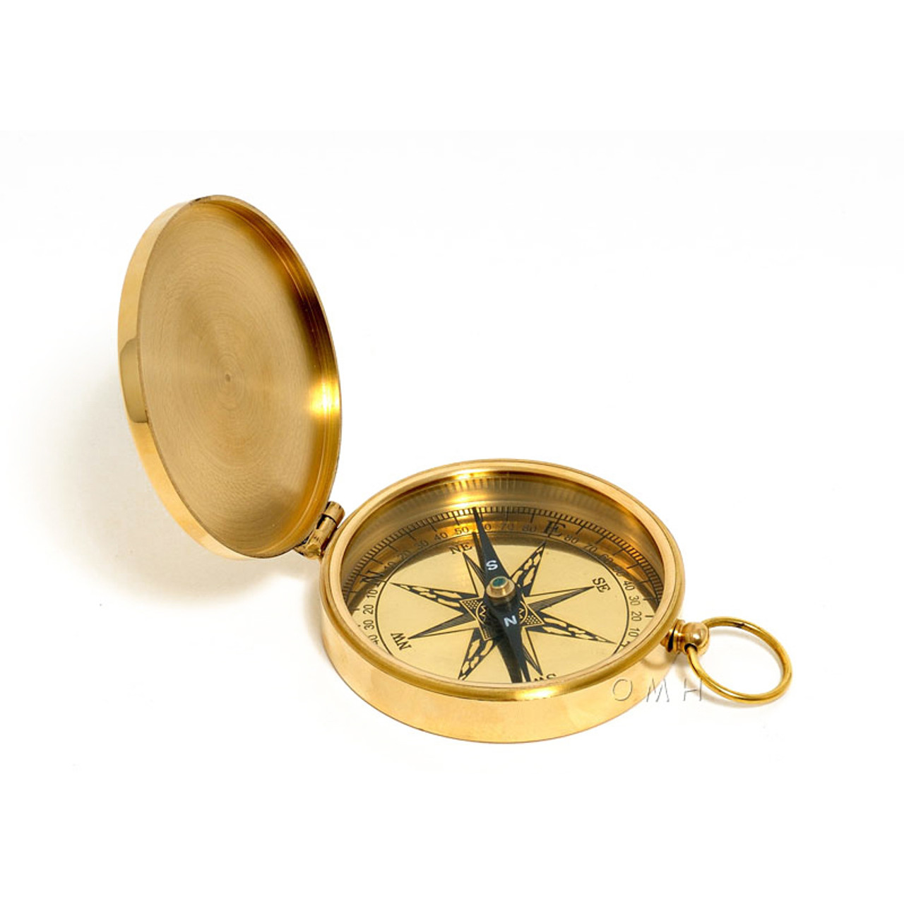 Solid Brass Lewis & Clark Pocket Compass 3″” - SHÈN