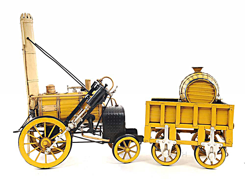 Stephenson's Rocket Steam Locomotive 1829 Metal 18
