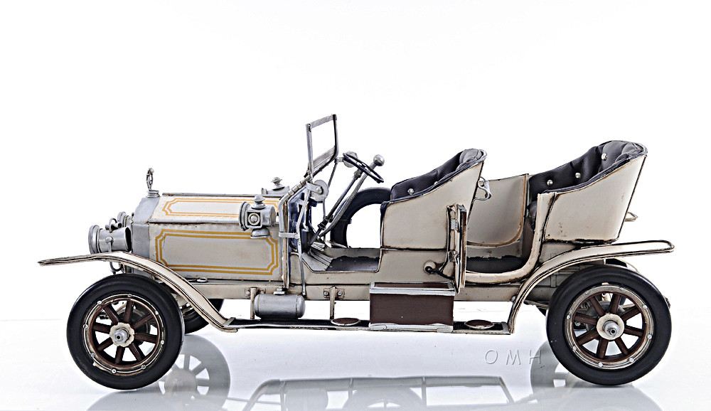 J*N様 1909 Roll Royce ロールスロイス Sliver 1909 Rolls-Royce Silver Ghost 40/50 HP Metal Car Model 19.5