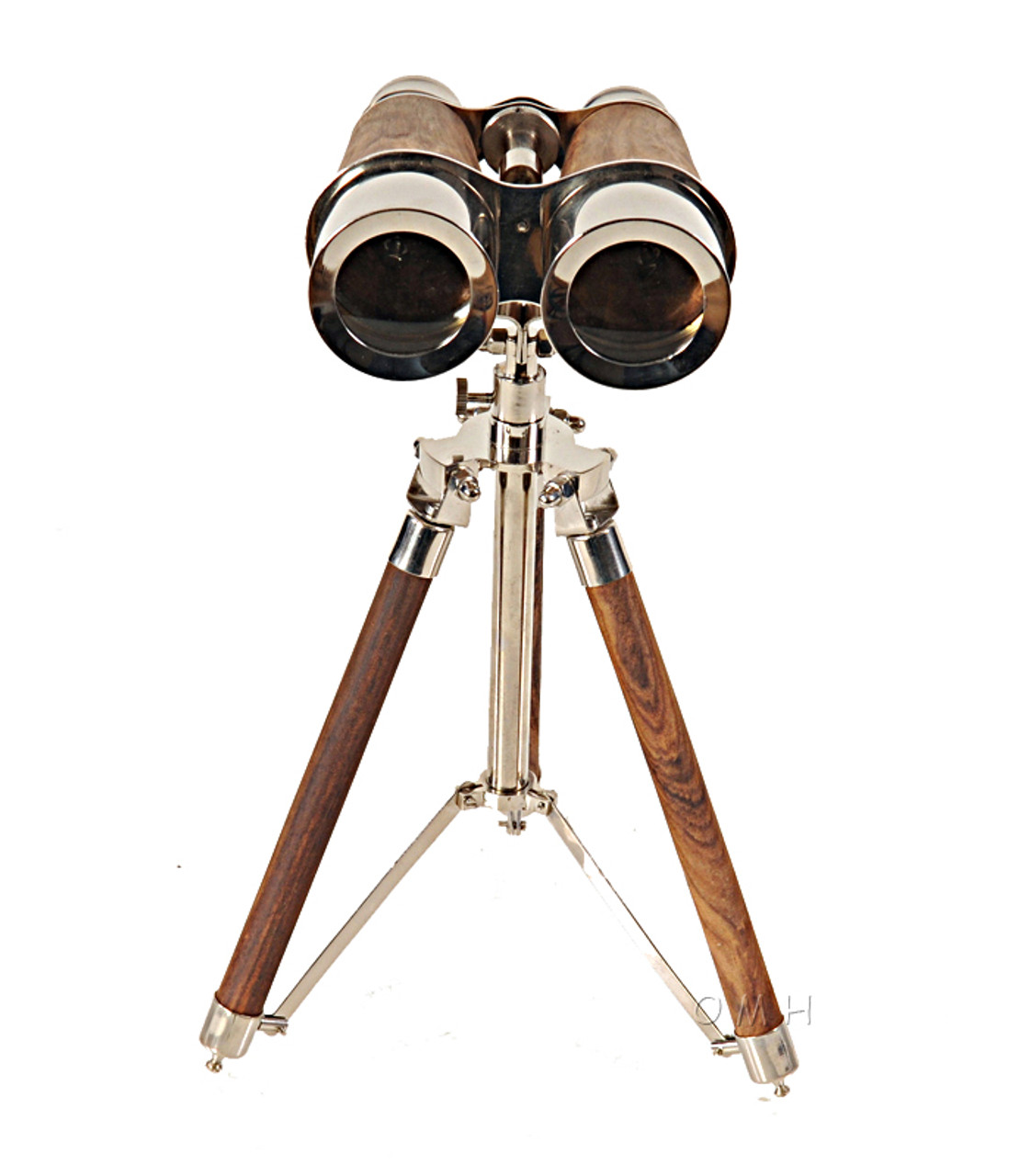 Harbormaster Telescope 40 Antiqued Finished Brass Wood Tripod