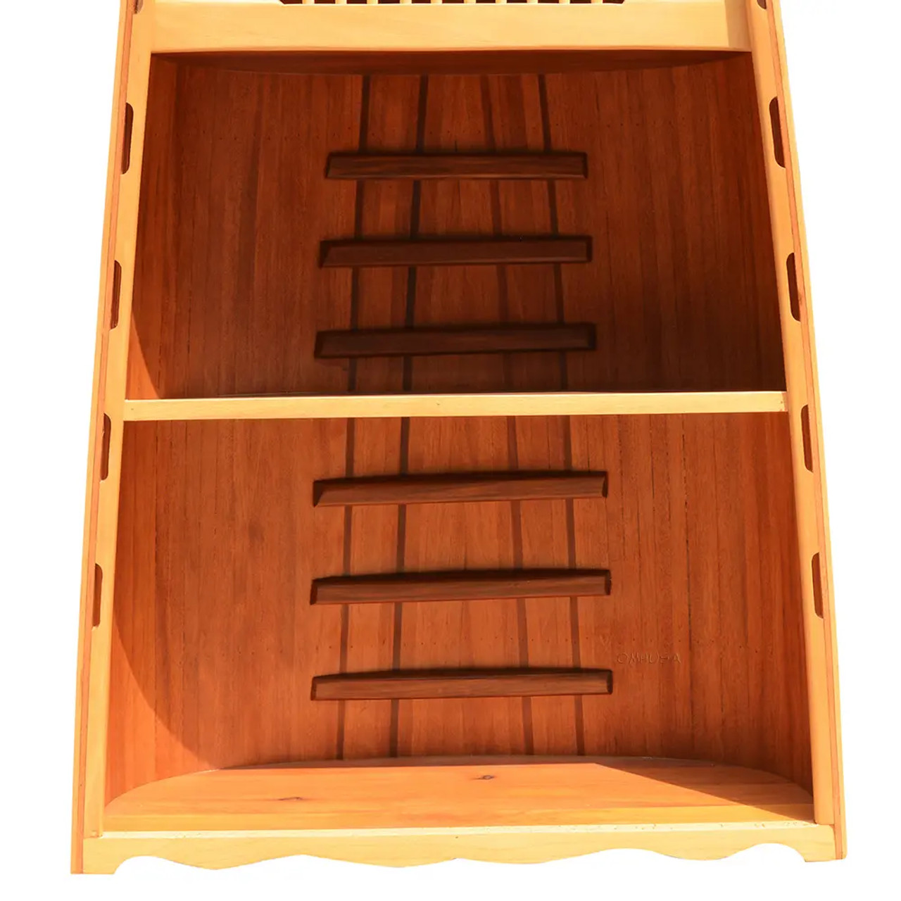 Canoe Bookcase Book Shelf Cedar Wood Strip