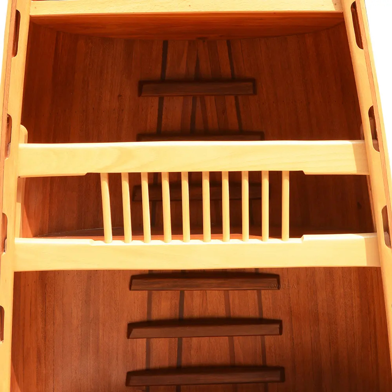Canoe Bookcase Book Shelf Cedar Wood Strip