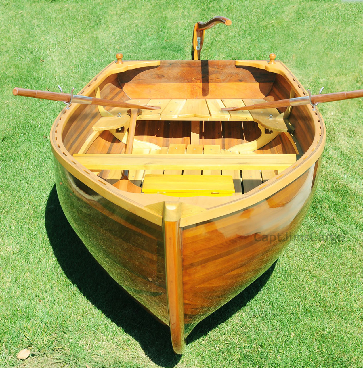 Cedar Rowboat Dingy 9.87' Wood Strip Built Gloss Finish Tender
