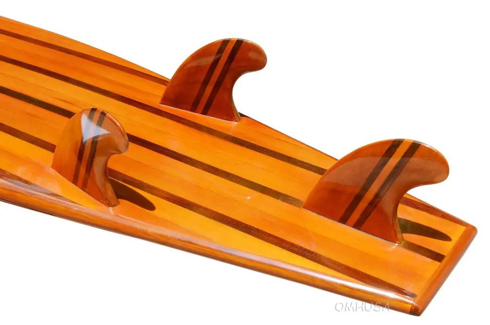 Cedar Wooden Surfboard 9' Long Board Hollow Epoxy Fiberglass Tri