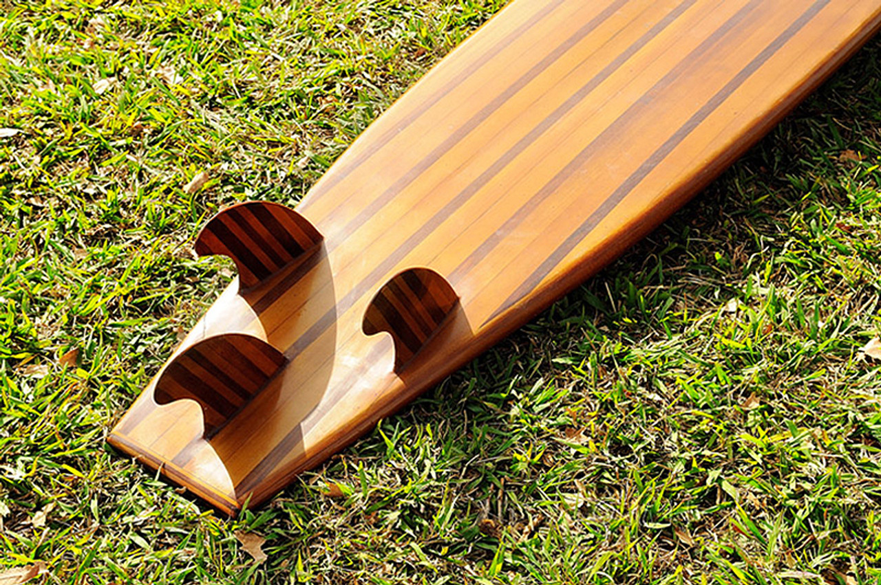 cedar wooden surfboard 9' long board hollow epoxy