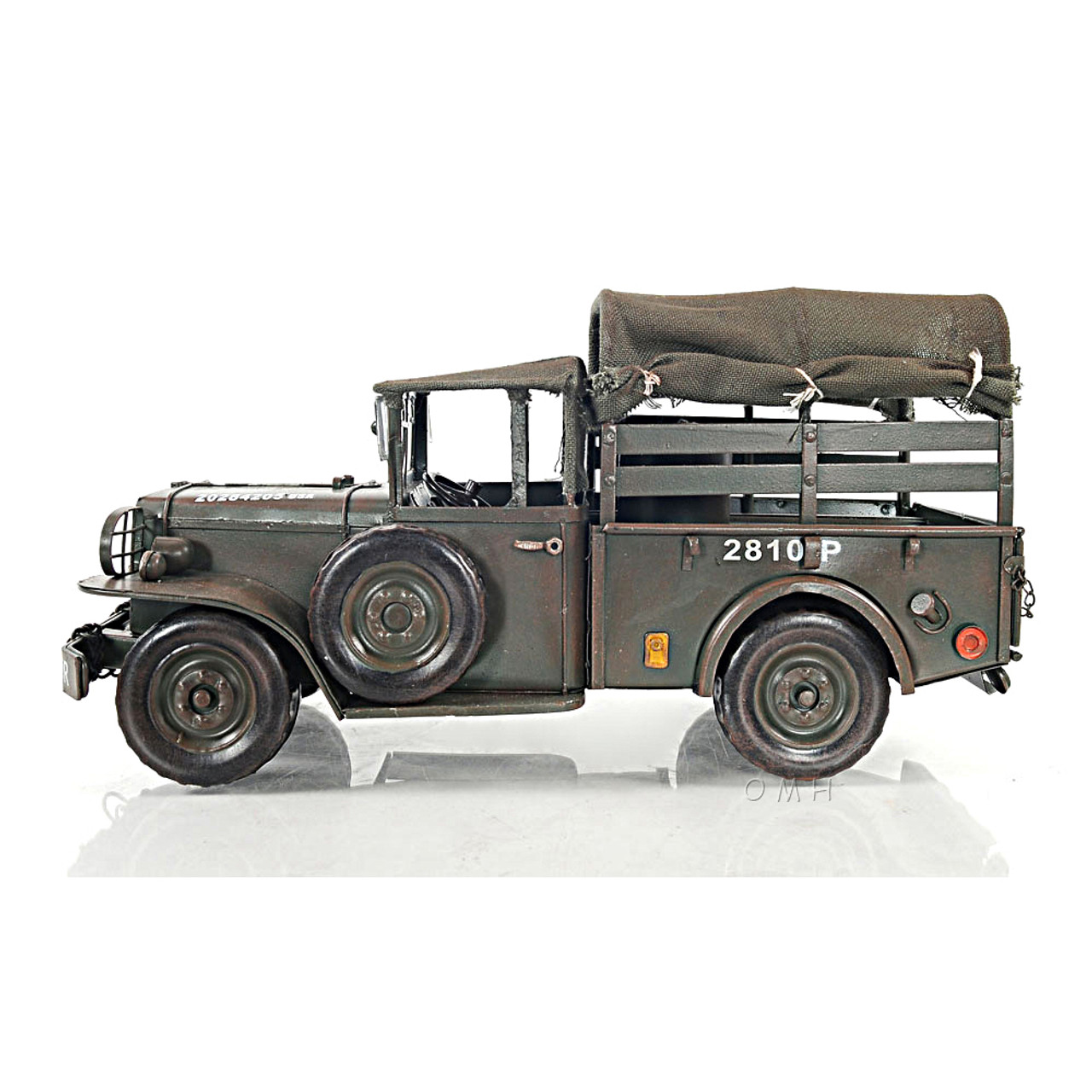 Dodge M37 Military Command Truck Metal Model 13/" US Army 1950/'s Korean War Decor