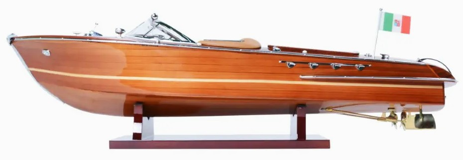 Riva Aquarama Speed Boat Wooden Scale Model 27