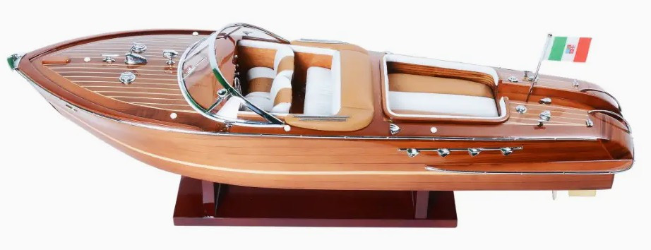 Riva Aquarama Speed Boat Wooden Scale Model 27