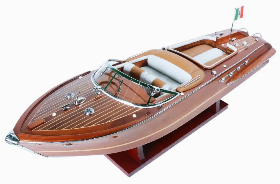 Riva Aquarama Speed Boat Wooden Scale Model 27