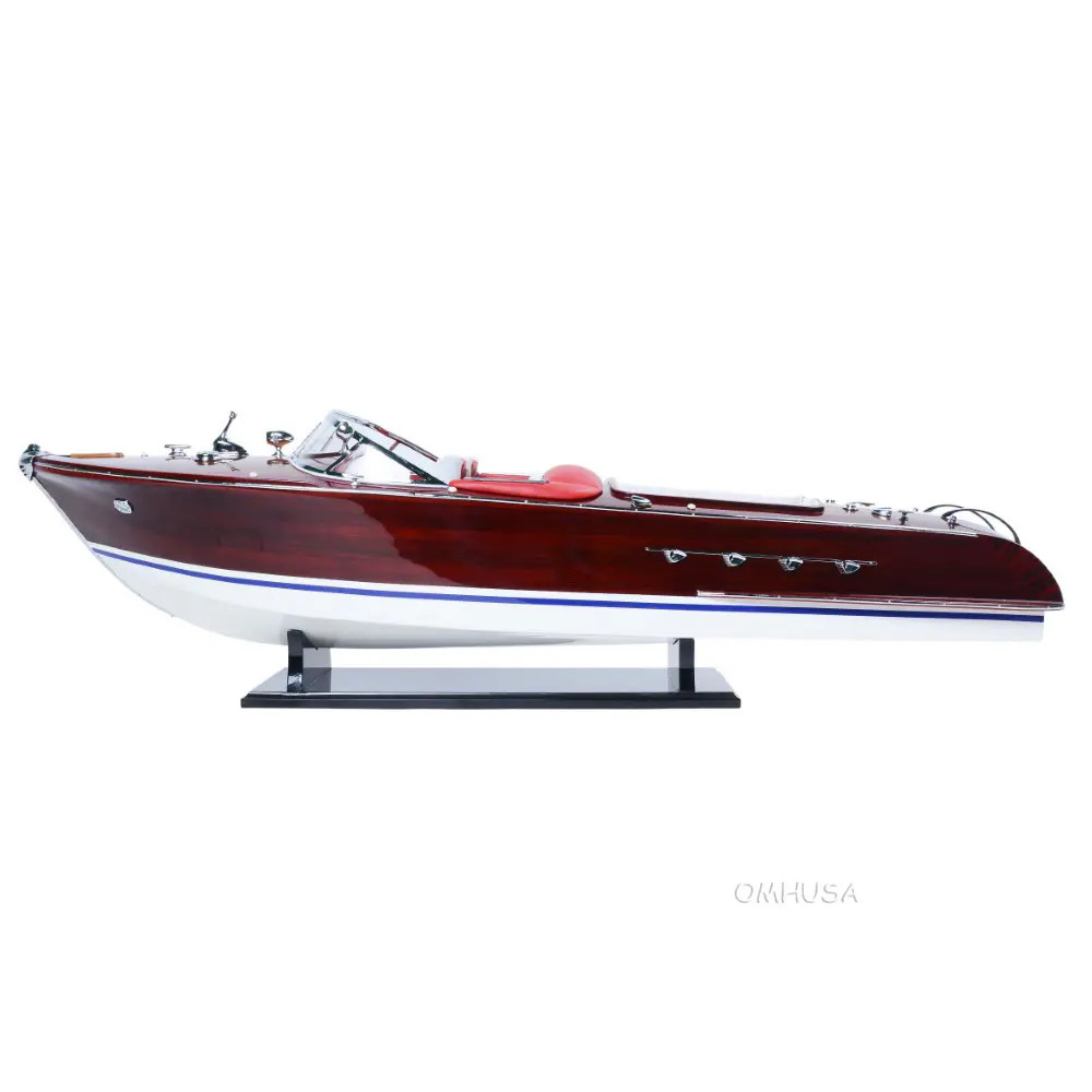 RC Ready Riva Aquarama Speed Boat Wooden Model 35