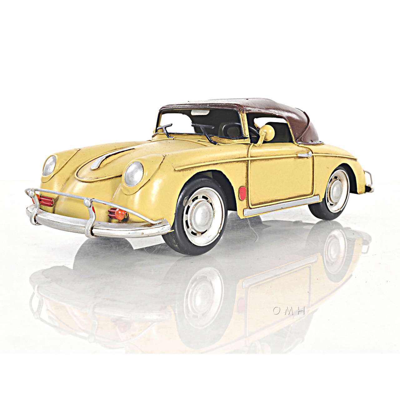 1955 Porsche 356 Speedster Metal Car Scale Model 10.5