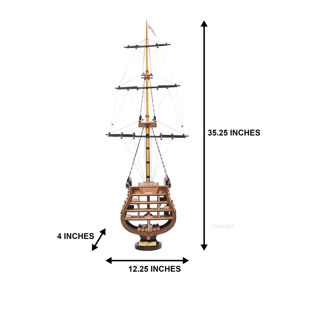 HMS Victory Cross Section Model Nelsons Flagship