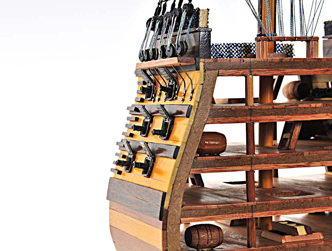 HMS Victory Cross Section Model Nelsons Flagship