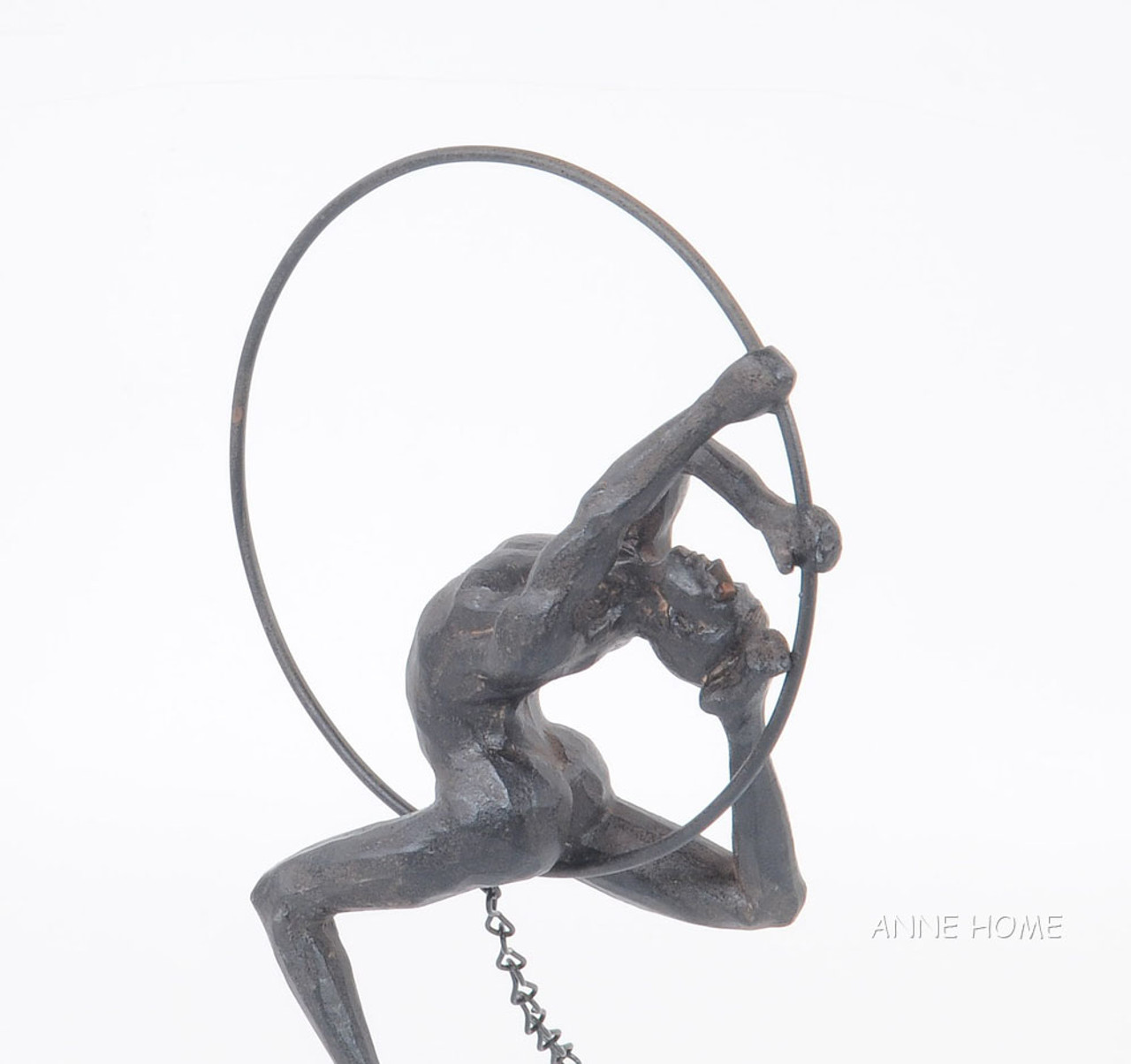 Nude Male Athlete Figure Sculpture Figurine Gymnast