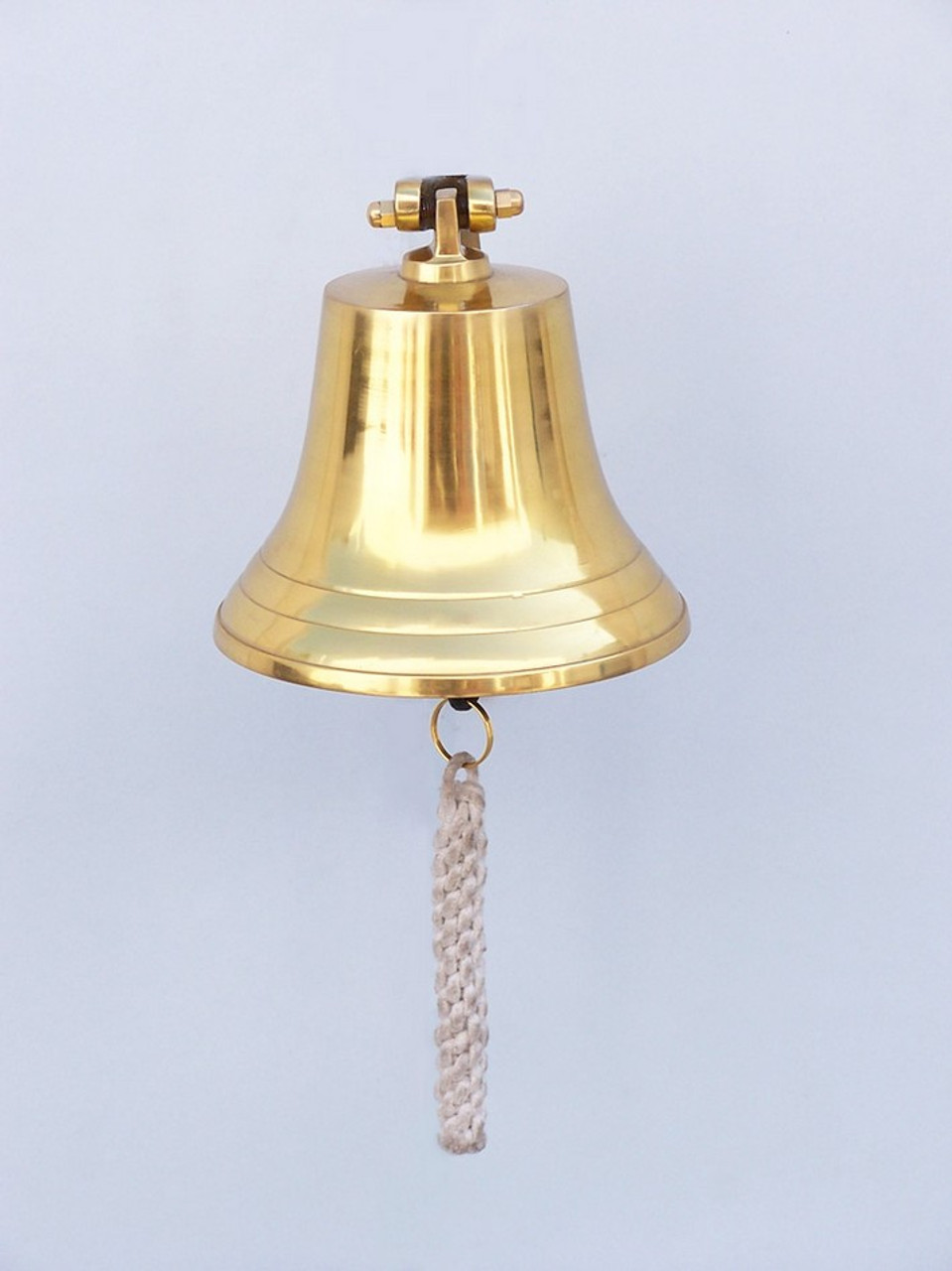 Brass Plated Cast Aluminum Ships Bell Wall Decor