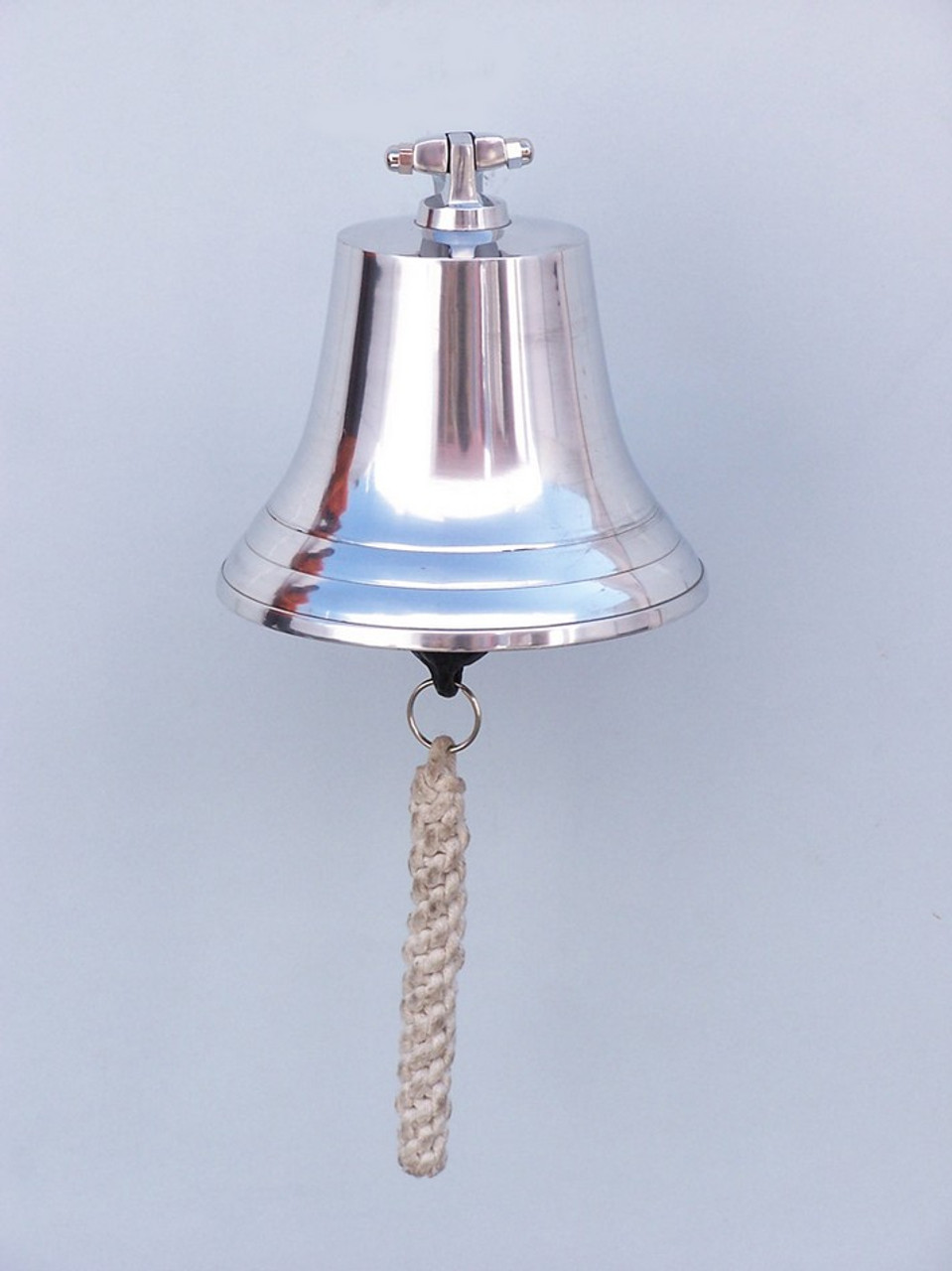 Chrome Plated Cast Aluminum Bell Hanging Wall Decor 