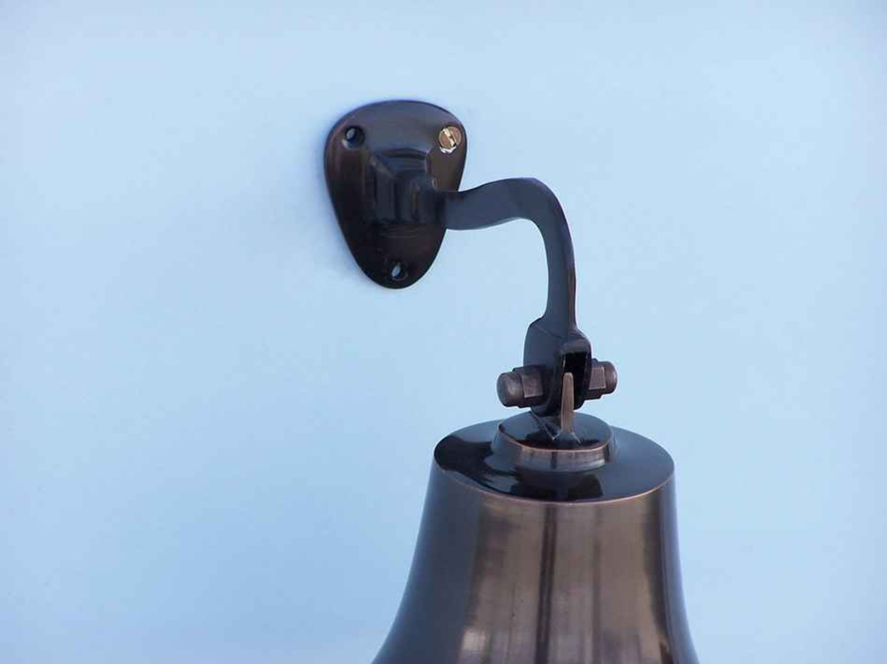 Bronze Finish Solid Aluminum Ships Bell Nautical Decor