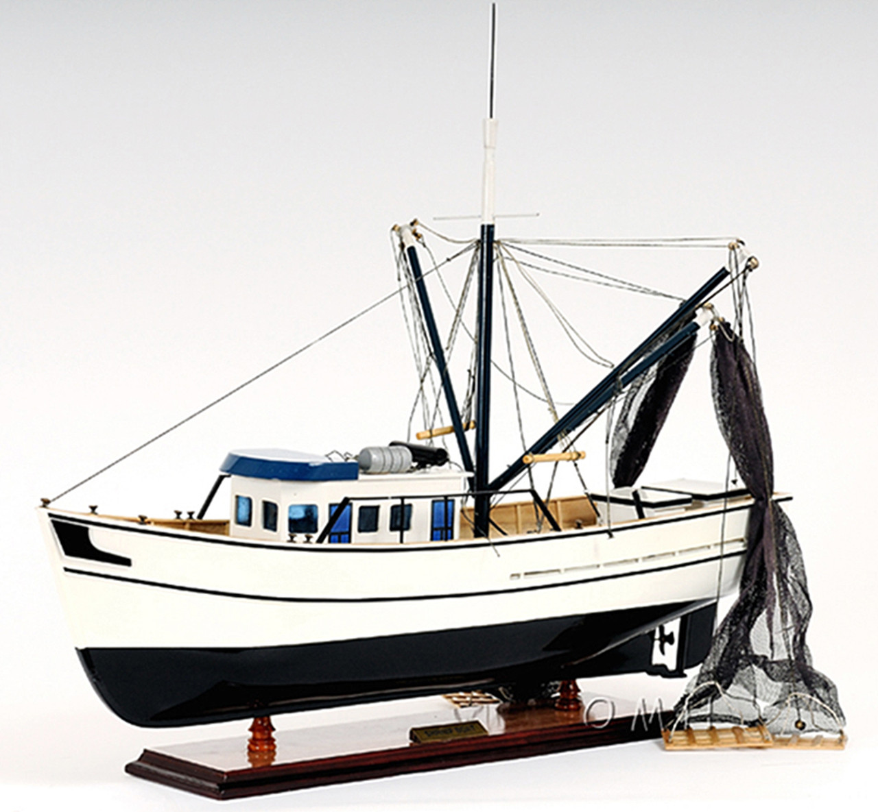 Gulf Shrimp Trawler Louisiana Work Boat Model