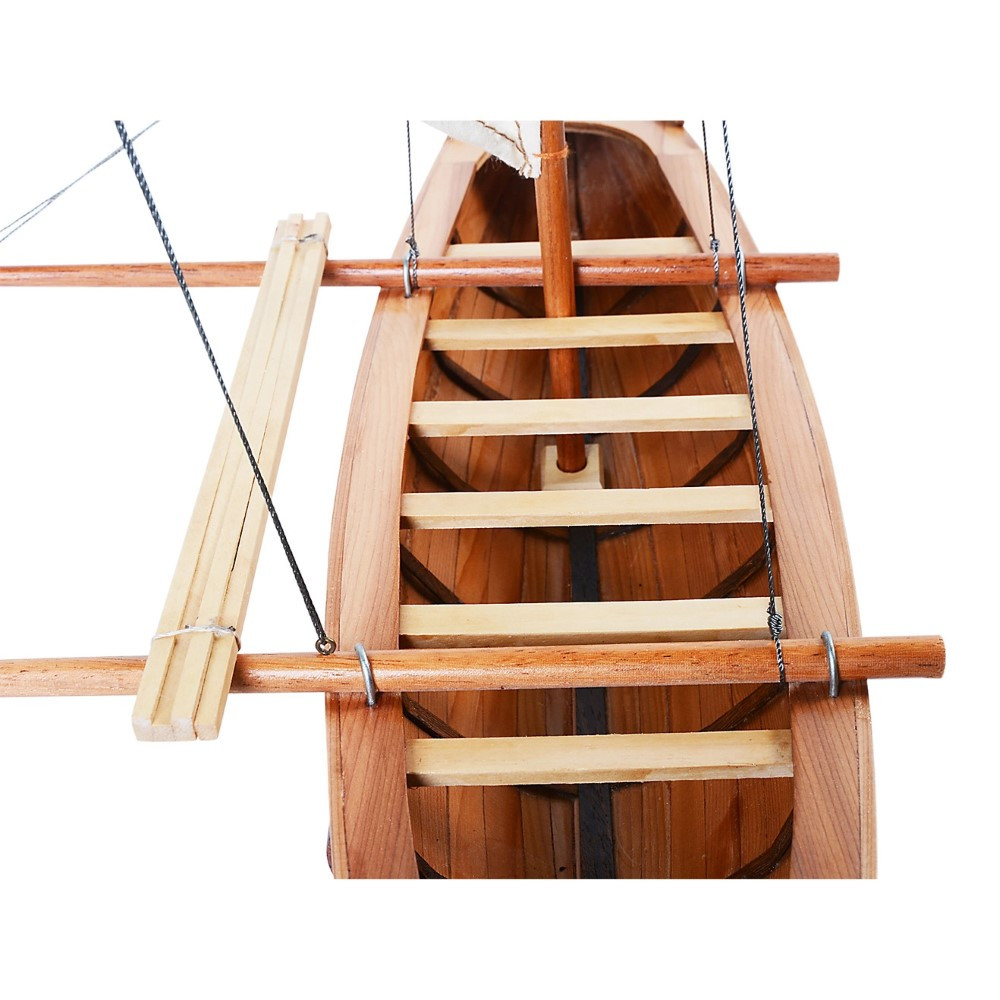 Hawaiian Outrigger Canoe Boat Model Traditional Sailing