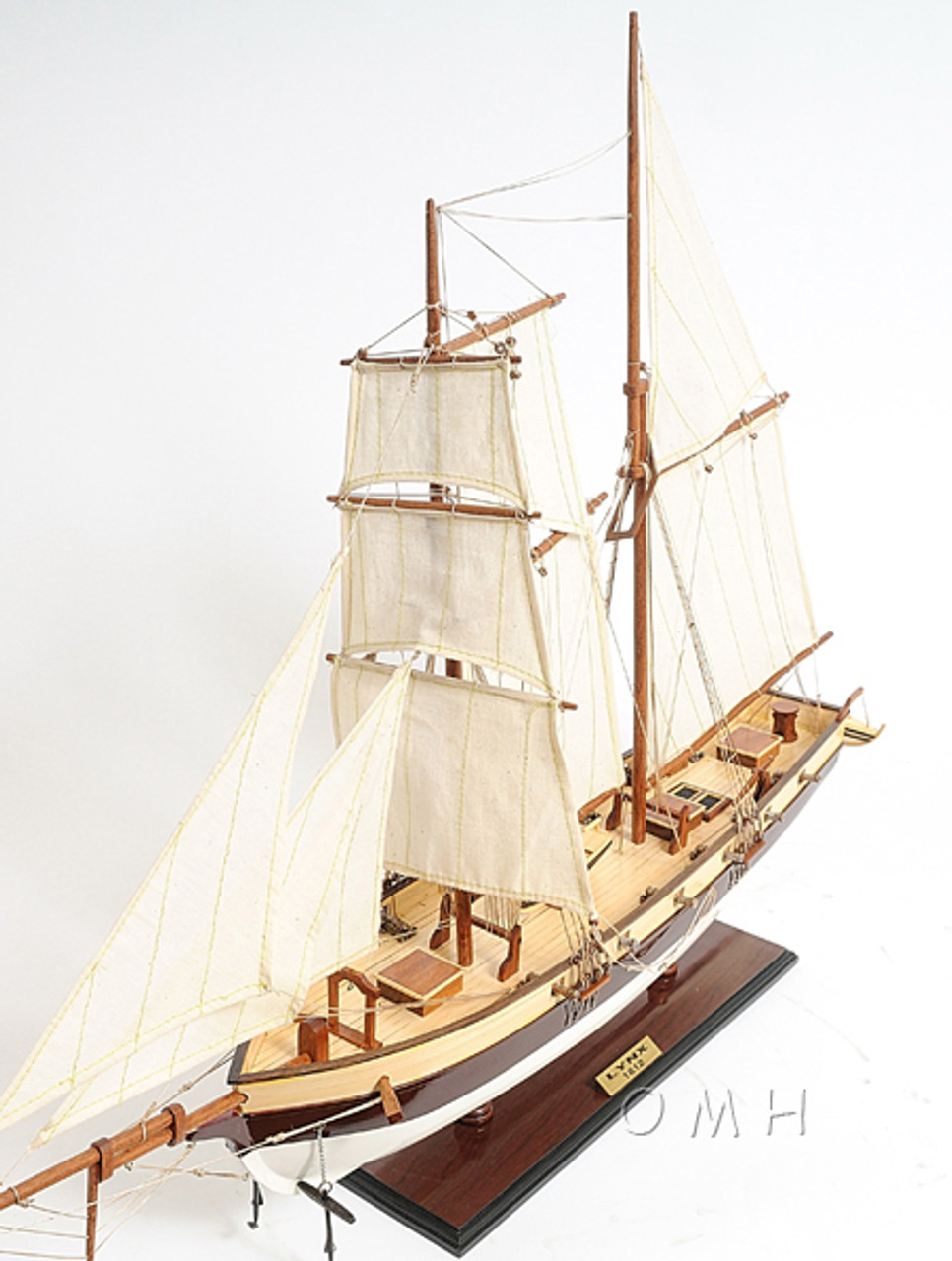 Privateer Lynx Topsail Schooner Ship Model Sailboat