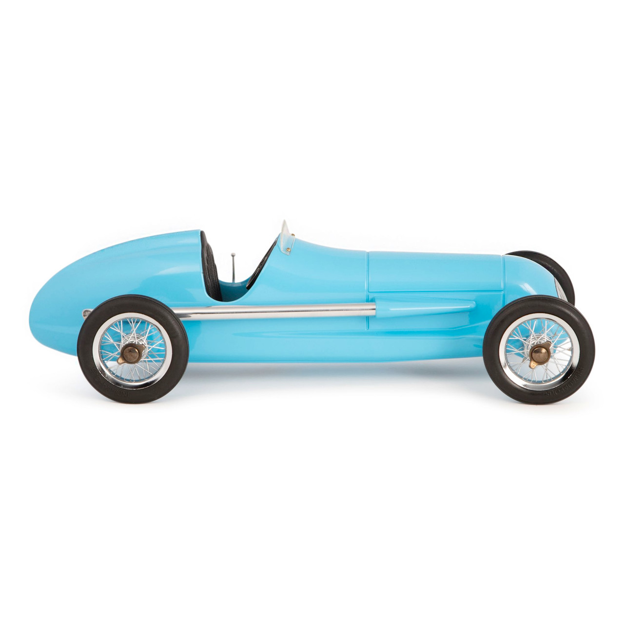 1931 Bugatti Type 51 Metal Model 12" Blue Racer Replica Grand Prix Racing Car 