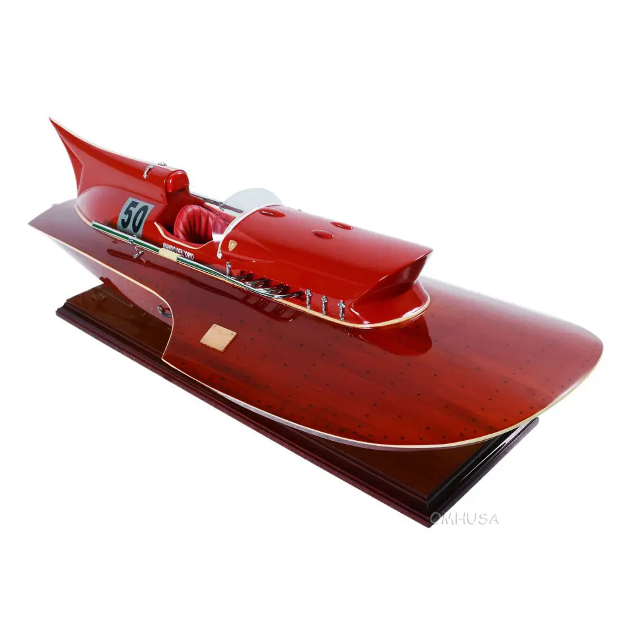 Arno Ferrari Hydroplane Power Speed Boat Wood Model