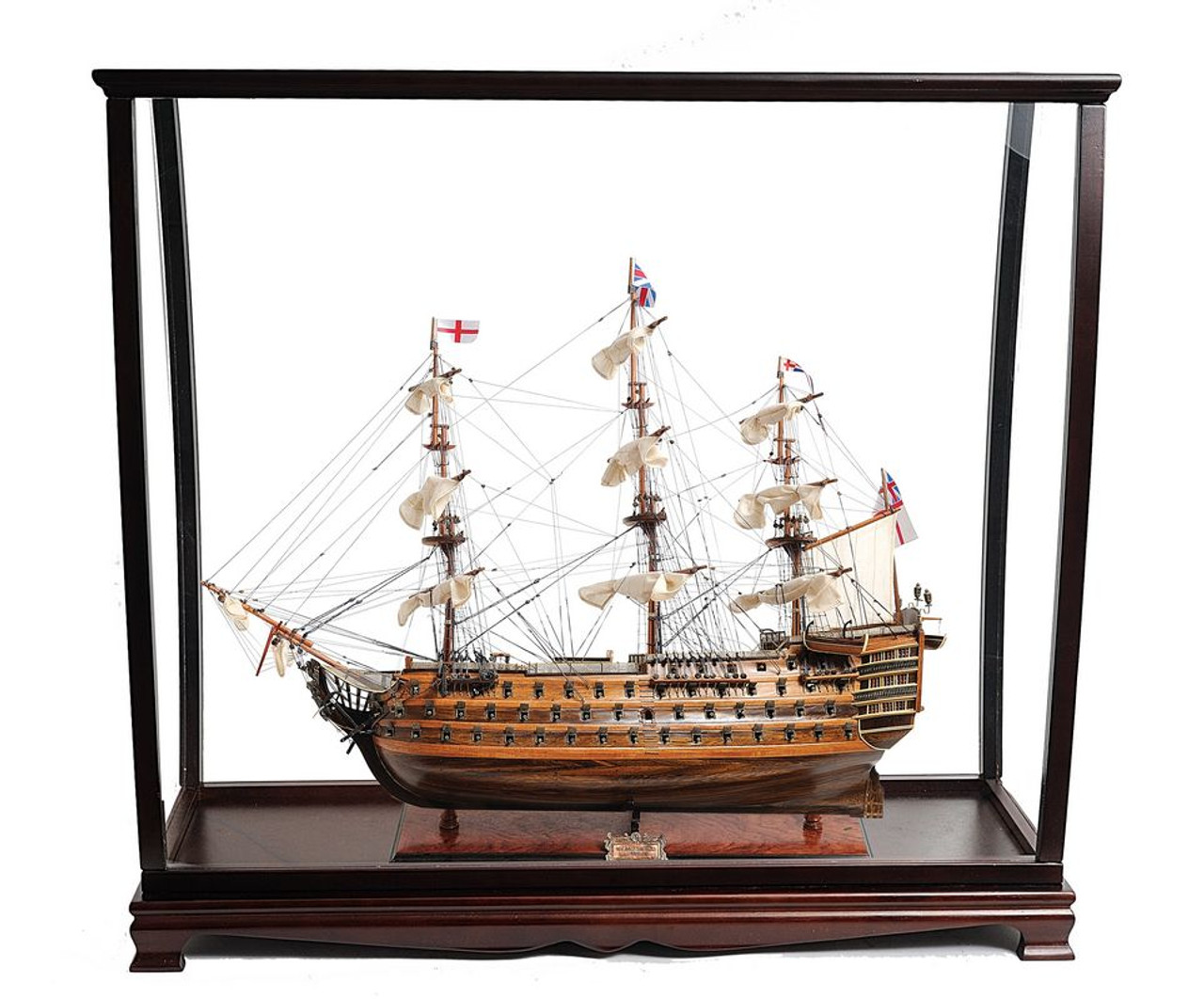 HMS Victory Table Top Display Case Nelsons Model 