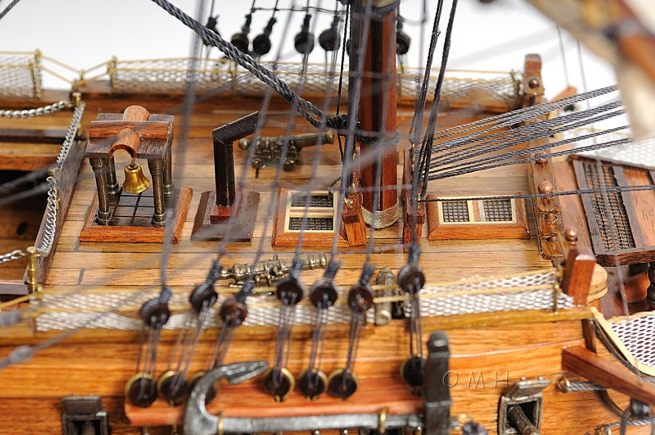 HMS Victory Table Top Display Case Nelsons Model 