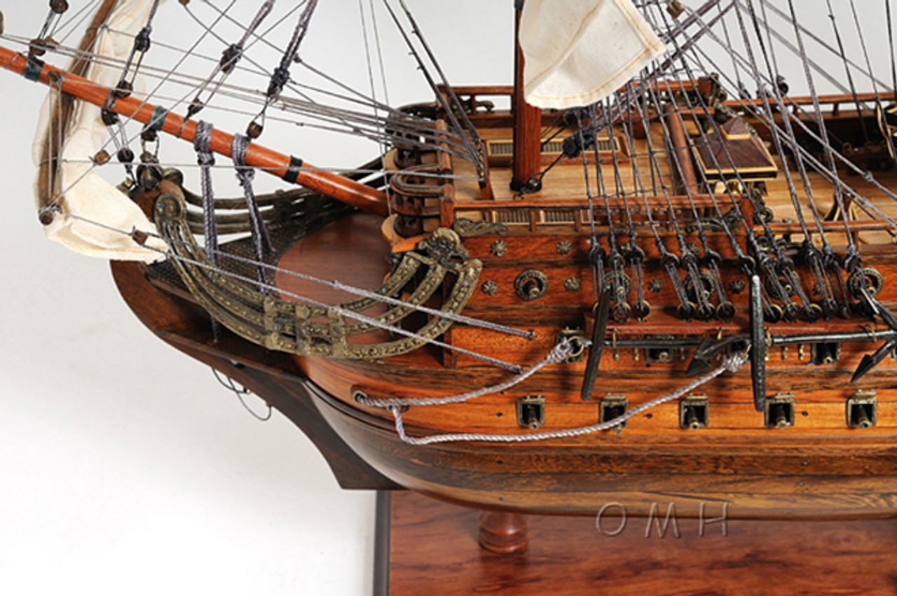 San Felipe Display Case Wooden Tall Ship Model