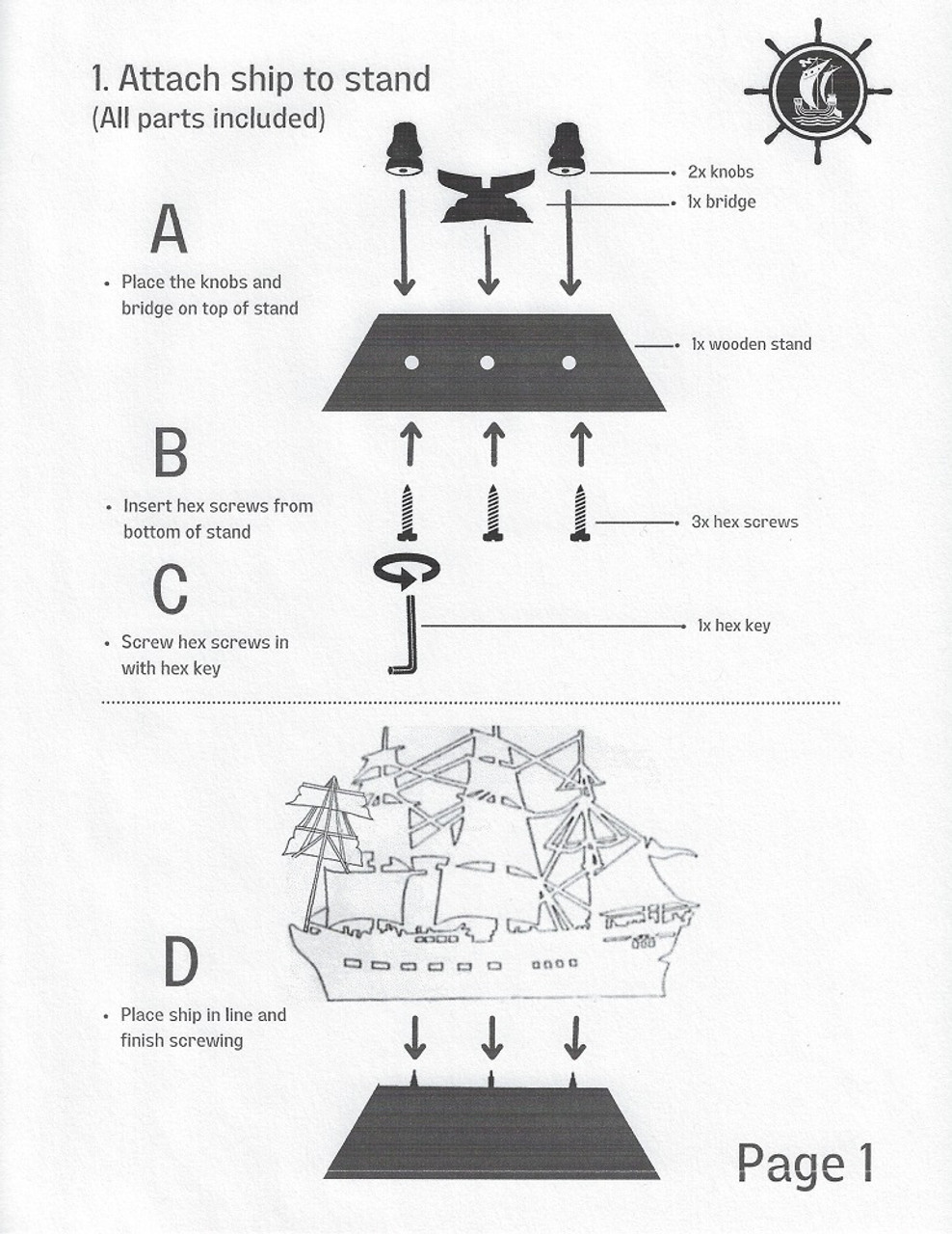 Semi-Built HMS Victory Model Instructions