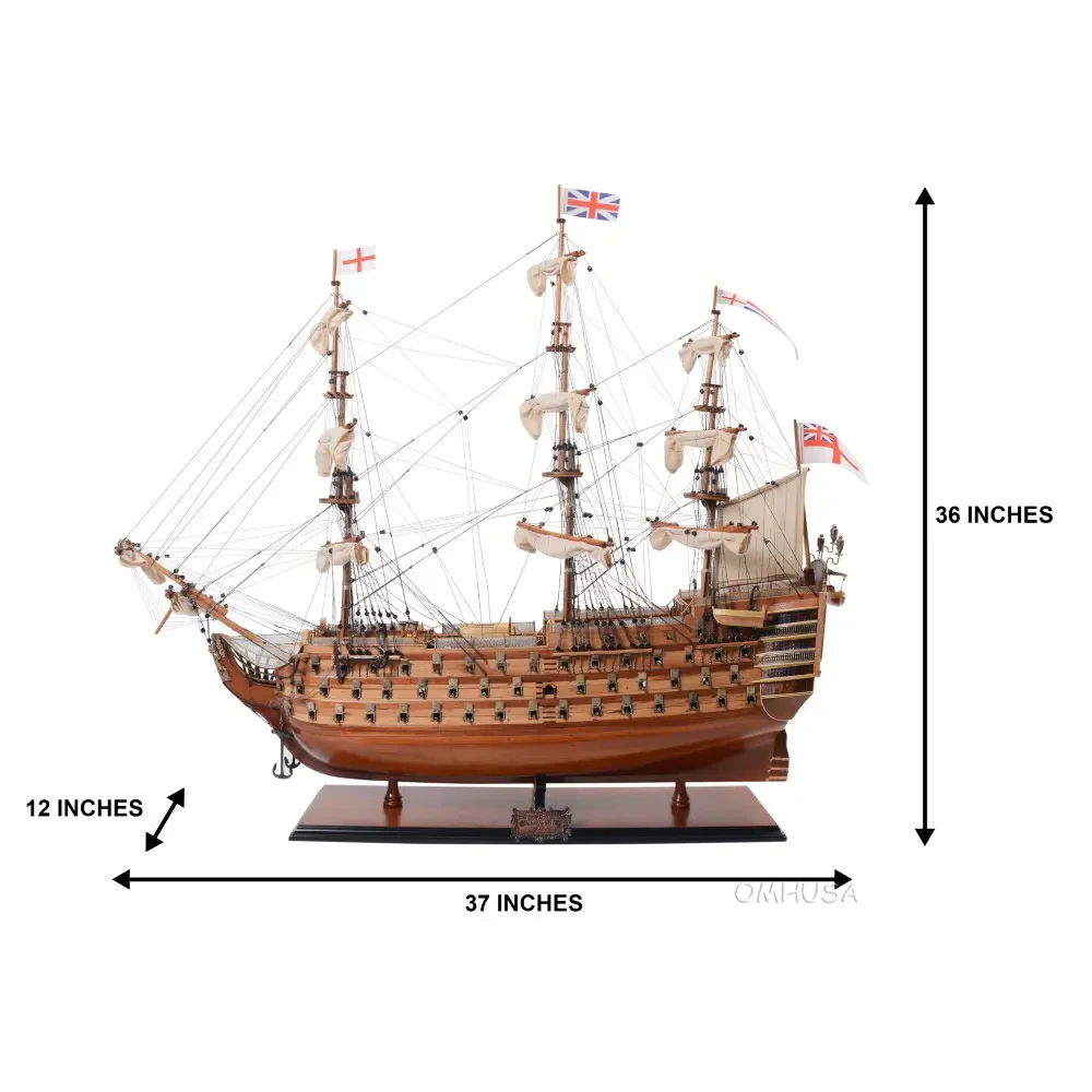 HMS Victory Model Floor Display Case Nelsons Flagship
