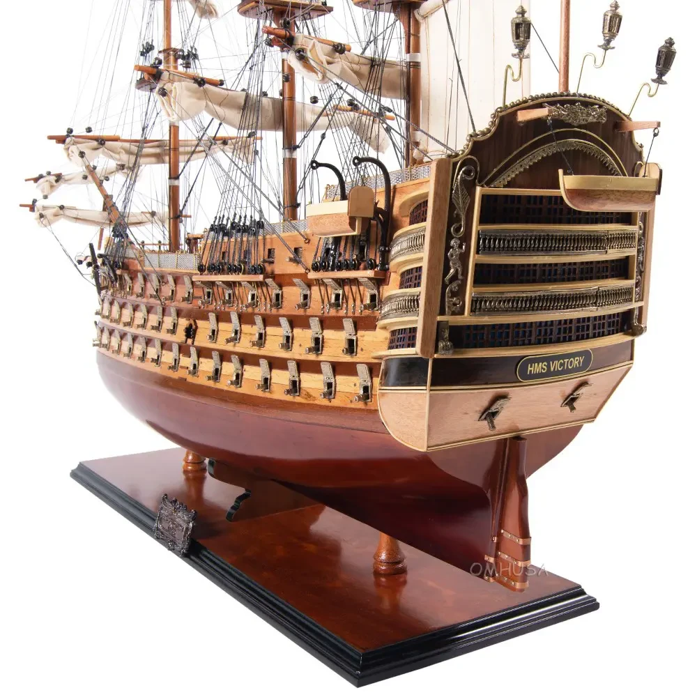 HMS Victory Model Floor Display Case Nelsons Flagship