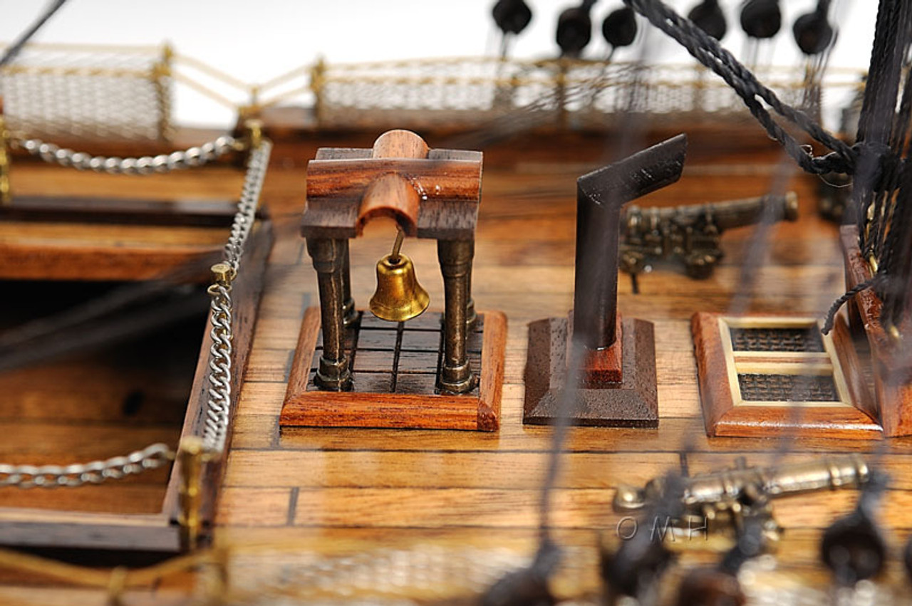 HMS Victory Model Floor Display Case Nelsons Flagship