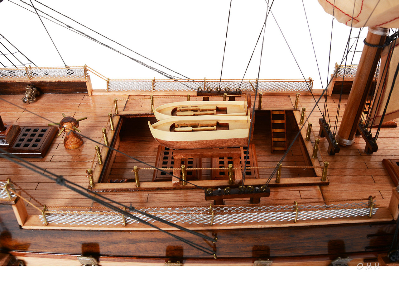 HMS Surprise Tall Ship Model Floor Display Case