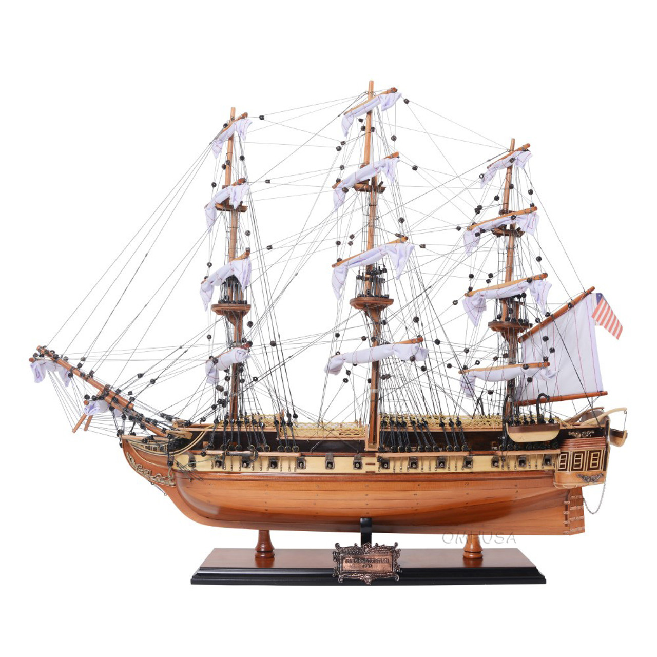 船・ボート IMAI 1/120 U.S.S. Constitution Vintage IMAI 1 120 USS Constitution Sailing Ship Series MIB