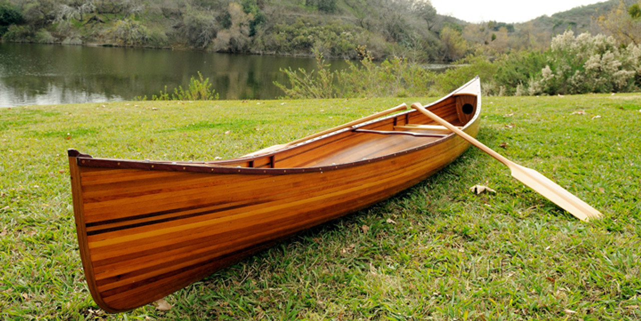 Cedar Wood Strip Built Canoe Woodenboat USA