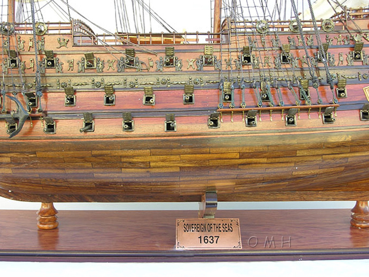 XL HMS Sovereign of the Seas 1637 Tall Ship Model Fully Built