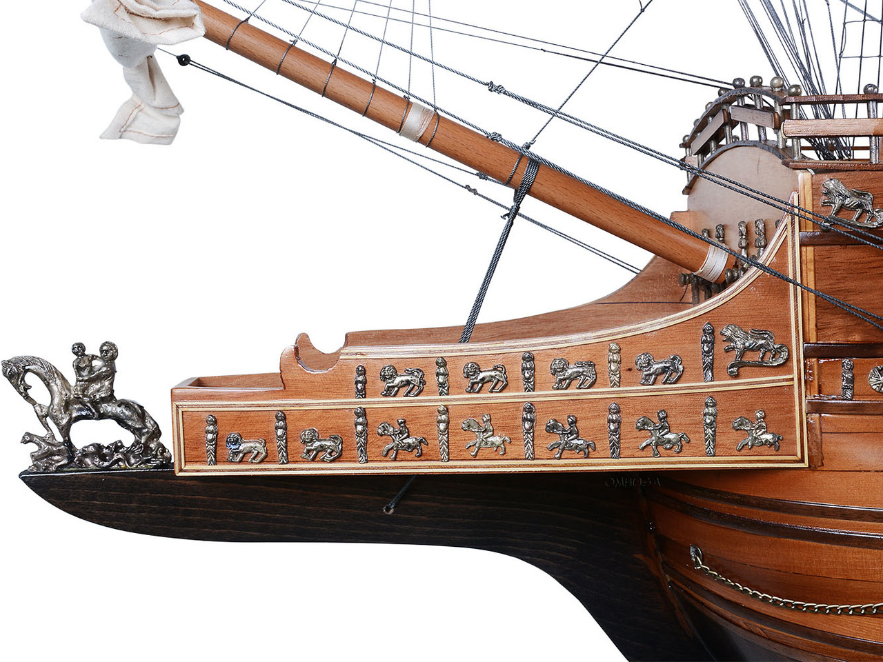 XL HMS Sovereign of the Seas 1637 Tall Ship Wood Model 58
